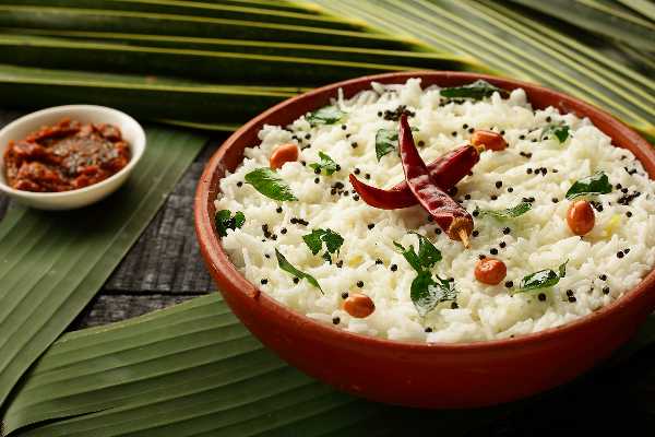 Curd Rice (Served with papad and pickle)